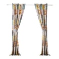 thumbnail image 2 of Benjara Turin 84" Window Curtains- Brushed Microfiber- Multicolor Patchwork, 2 of 6