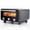 Black-Mechanical, variant on EDX Pizza Oven 15L 1700W, 80-400℃, 2 Mins Bake 12" Pizza, Stainless Steel Front, 320*320mm Pizza Stone, Mechanical Control