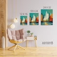 thumbnail image 4 of Broadway New York Abstract Cityscape Canvas Wall Art Print 18X24", 4 of 4