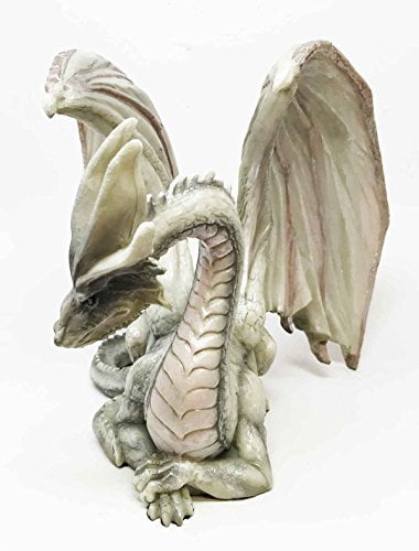 White Old Serpent Drake Wise Dragon Sculpture Composed and Ready ...