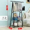 thumbnail image 4 of Amdohai Triangle Coat Rack Steel Tube Removable Large Capacity Hanging Clothes Tree Quilt Shoes Bags Boxes Hanger Stand Organizer, 4 of 8