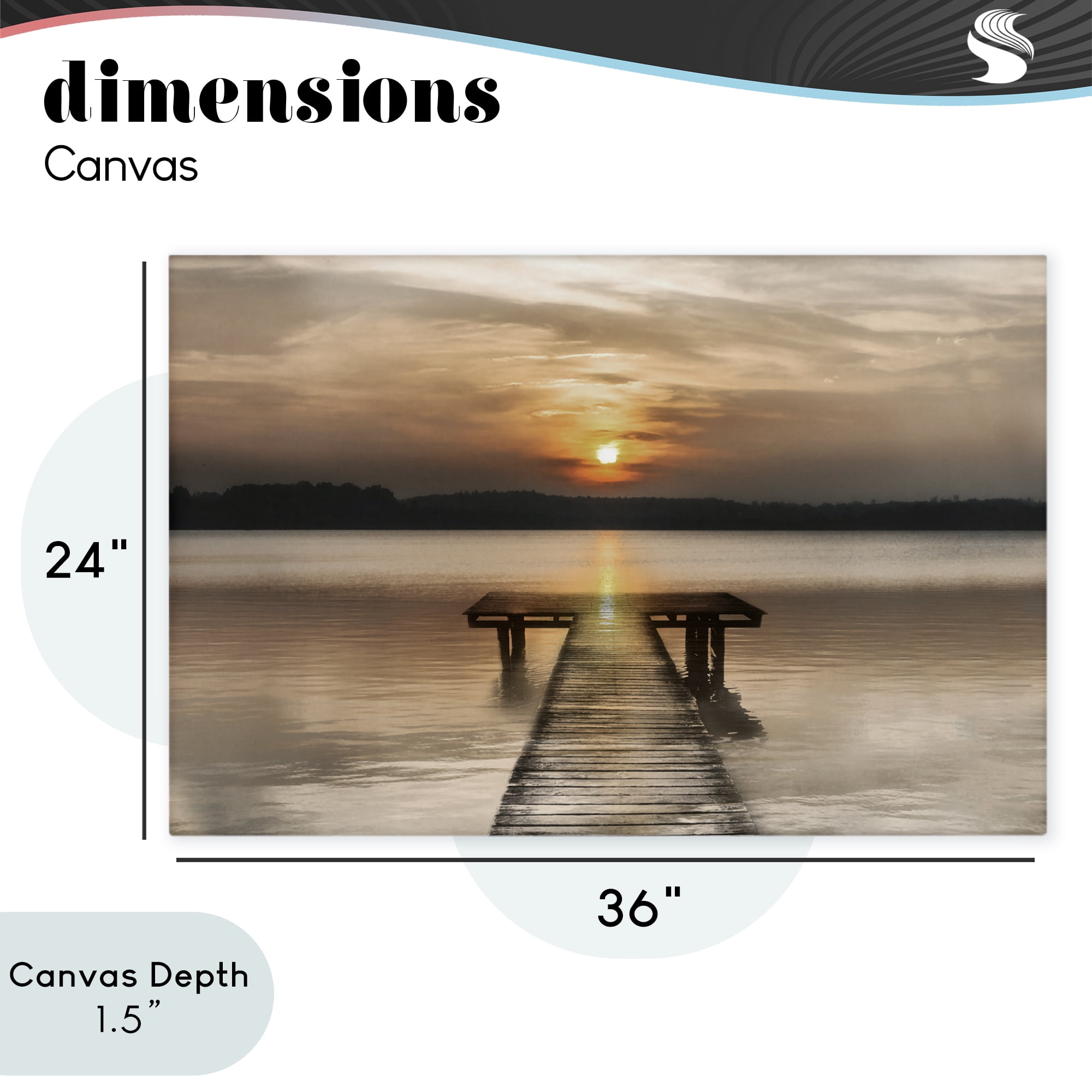 Stupell Industries Centric Reflective Sunrise Canvas Wall Art, design by Irene Weisz