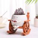 thumbnail image 1 of POTA Suculenta de resina creativa con orificio de drenaje Fun Sking Silla Flower Pot de flores, 1 of 7