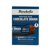 Barebells Protein Bars Chocolate Dough - 4 Count, 1.9oz Bars - Protein Snacks with 20g of High Protein