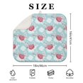 thumbnail image 4 of Pioneer Flower Floral Print Pattern Kitchen Dish Drying Mat 1 Pack, Ultra Absorbent Microfiber Drainer Mat, 16"x18", 4 of 6