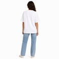 thumbnail image 3 of Women Oversized Drop‑Shoulder Cotton Tee, Cute Lop‑Eared Bunny Sailor Striped Outfit Holding Yellow Star Whimsical Casual T‑Shirt, 3 of 9