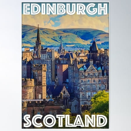 Edinburgh Scotland Poster, 8x12 UNFRAMED