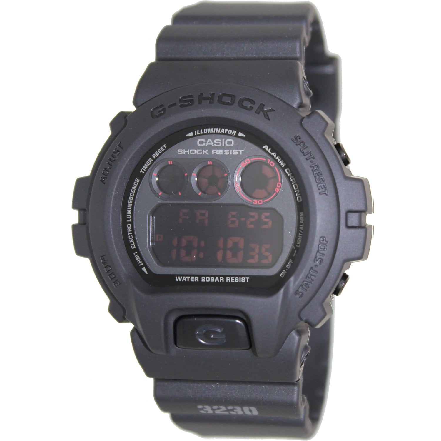 Casio Men s G Shock DW6900MS 1 Digital Resin Quartz Sport Watch Walmart