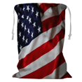 thumbnail image 1 of EREHome American Flag Storage Basket Laundry Bag with Drawstring 18x24 Inch, 1 of 2