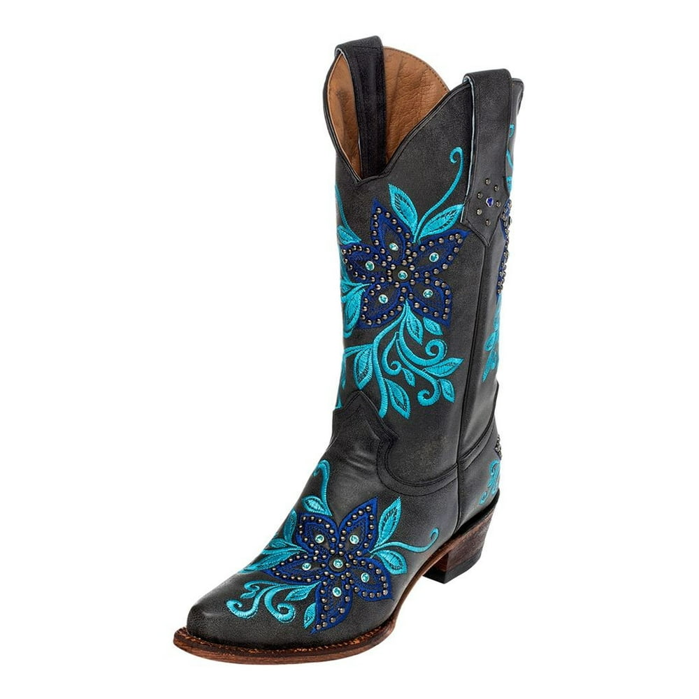 Ferrini - Ferrini Western Boots Womens Star Power Snip Toe Cowboy Black ...