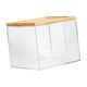 thumbnail image 5 of Caja organizadora de pañuelos transparente con tapa, soporte para papel higiénico, dispensador de pañuelos para oficina, cocina, apartamento, hotel, e, 5 of 9
