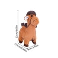 thumbnail image 3 of Gray Battery Operated Electric Simulated Camel Plush Toy - Walks & Sings With Musical Function, Cartoon Animal Design - For ren Ages 3+, Interactive Play, Birthday Gift,, 3 of 6