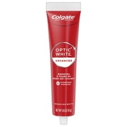 Colgate Optic White Advanced Sparkling White Toothpaste with 2% Hydrogen Peroxide, Travel Size, Mint, 1.45 OZ