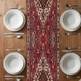 thumbnail image 6 of Country Boho Table Runner - 72 Inch Long, Kitchen Dining Table Runner Dresser Scarves, Farmhouse Ethnic Abstract Nation Aesthetic Farmhouse Decor for Coffee Tables Wedding Party Banquet, 6 of 8