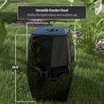 thumbnail image 5 of Oriental Furniture 18" Solid Black Square Porcelain Garden Stool, 5 of 7