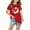 Red, variant on Tdoqot Girls Graphic Shirts- Summer T Shirts Cotton Short Sleeve Fashion Kids Clothes Tops Blue Size 7-8
