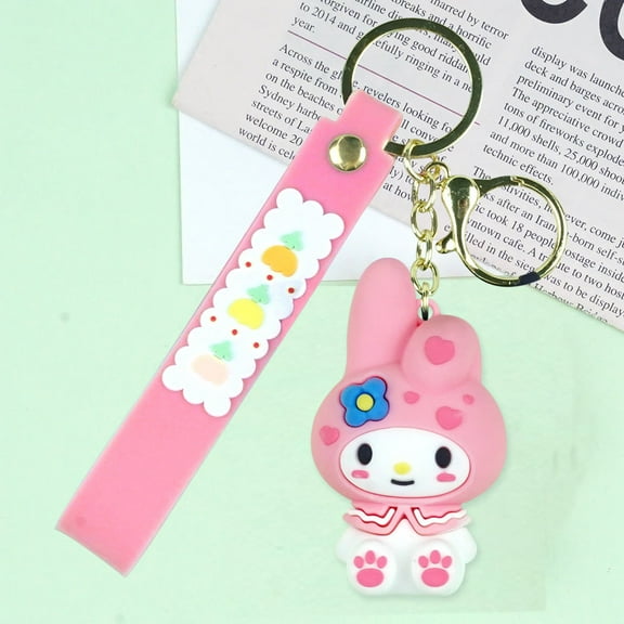 Cute Kuromi Keychains For Girls Boys, Cute Pendant Keychains Accessories, Cute Kawaii Key ring Purse Backpack, Key Chain Accessories Wristlet Key chain Car Charms