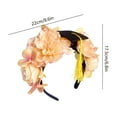 thumbnail image 3 of Diadema de graduación floral con mini gorra | Pinza para el cabello de flor sintética para gorra de graduación | Accesorio para el cabello de tela hecha a mano | Accesorio fotográfico para la, 3 of 6