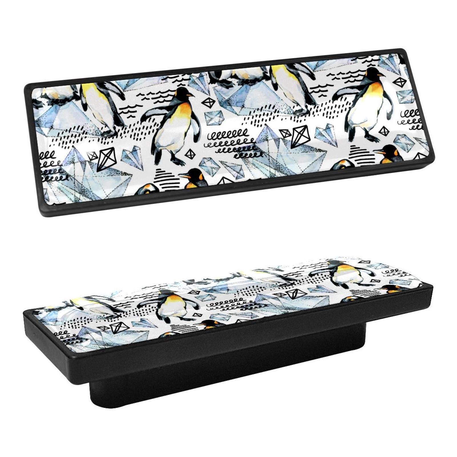 4 Pcs Rectangle Cabinet Handle Cupboard Knob Drawer Pulls Handle