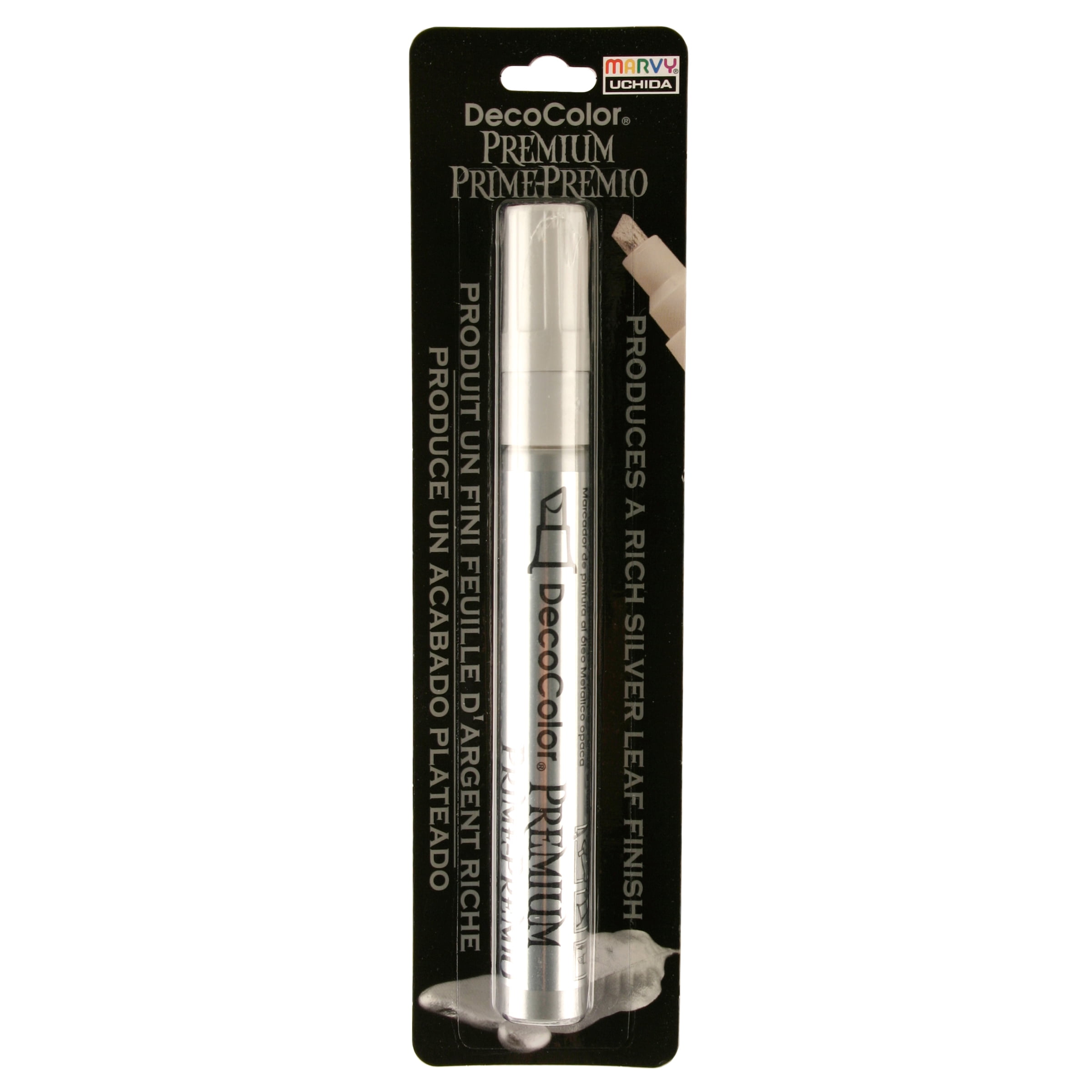 Marvy Uchida DecoColor Premium Metallic Paint Marker, Chisel Tip