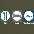 thumbnail image 3 of CafePress - Eat Sleep Woodworking Dark T Shirt - Men's Classic Graphic Cotton T-Shirt, 3 of 4
