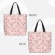 thumbnail image 2 of Easygdp Easter Rabbit Bolsa Tote para Mujer, Bolso de Hombro para Trabajo, Playa, Viajes, Compras y Supermercado, 2 of 7