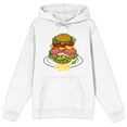 thumbnail image 6 of Spam Brand 1937 Sandwich On Plate Men's White Sweatshirt-XXL, 6 of 7