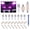 Purple, variant on 24-Pack White Car Interior LED Dome Light Bulb Kit, Includes 194 T10, DE3175, 578, 31mm & 42mm Bulbs, Replacement for Map, License Plate, Door, Side Marker, Corner and Trunk Lights