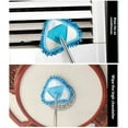 thumbnail image 3 of 6.56 Ft Extra Long Triangular Ceiling Mop with 4-Section Extendable Strong Handle, 2 Reusable Pads, Cleaner with Easter Decor, Reach High Places Easily for Wall Ceiling Corner Window and Use, 1pc, 3 of 9
