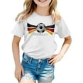 thumbnail image 4 of Otqutp Breathable Germany Football Fan T-Shirt for Teens - Polyester Loose Fit Soccer Print Top,3-12 Years Boys and Girls Summer Outdoor Sports Wear, 4 of 4