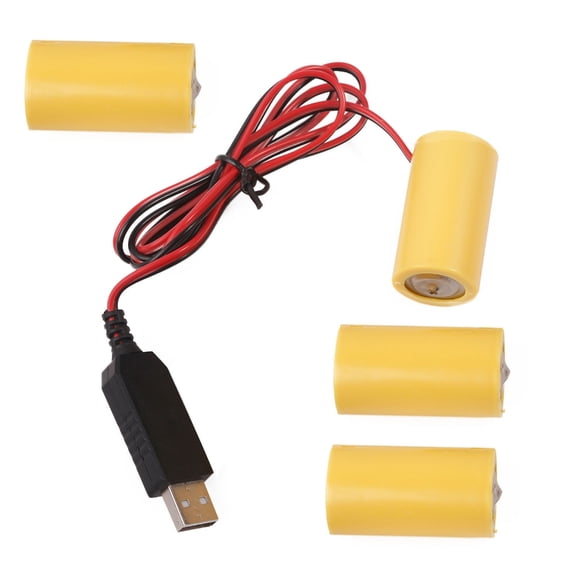 LR14 C Battery Eliminator USB Power Supply Cable Replace 4 LR14 C Batteries - Replace 4 x 1.5V Battery