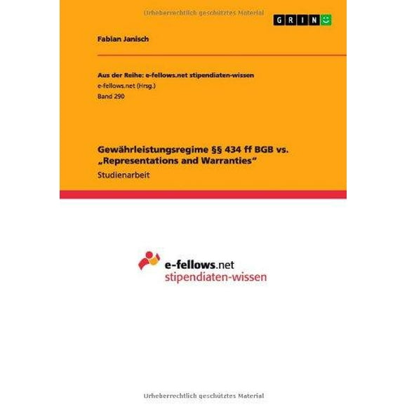 Gew Hrleistungsregime 434 Ff Bgb vs. Représentations et Garanties