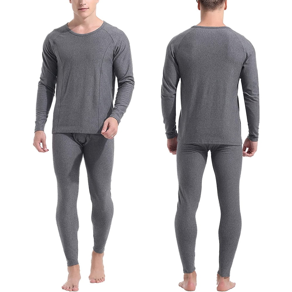 Men Cotton Thermal Long Johns Top & Bottom 2Pc Underwear Set(L/XL/2XL ...