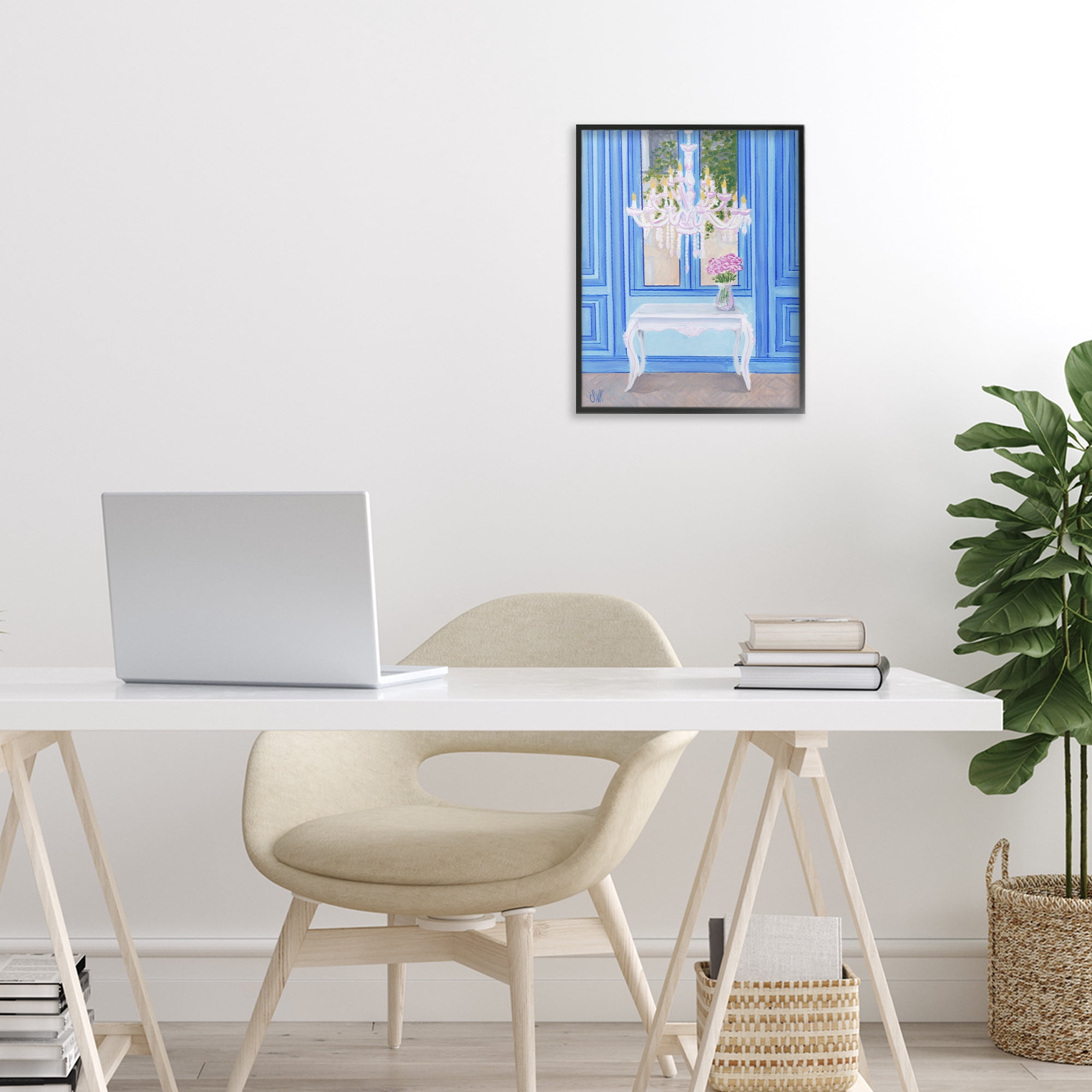 Stupell Industries French Window Architecture Black Framed Giclee Art, design by Sarah Waldron Kimball