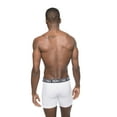 thumbnail image 4 of Members Only Men's 3 Pack Boxer Brief Underwear Cotton Spandex Ultra Soft & Breathable, Underwear for Men - Black/White/Gray S, 4 of 9