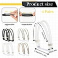 thumbnail image 4 of High Heels Shoe Straps, 4 Pairs Rhinestone Shoe Lace Elastic High Heels Shoe Straps 4 Styles Detachable Shoe Straps for Loose Shoes Anti-Loose Shoe Straps, 4 of 7