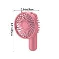thumbnail image 3 of Ventilateur Portable Rotatif Transformable Mini à Main, Ventilateur Pliable Type USB, Matériau Plastique, 3 Vitesses, Rechargeable, Silencieux, Portable, 3 of 9