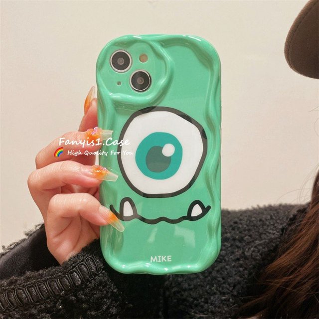 Redmi A1 12C Note 12 11 10 9 Pro 10C 12 4G 10 9A 9T 9C Xiaomi Lite Poco X3 3D Wave Cute Monster Funda Creativa De Protección Suave Cubierta Trasera