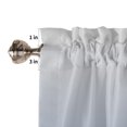 thumbnail image 5 of Half Window Curtain 36 Inches Long, Ombre Grey Blue| Window Treatment Curtain Drapes, Abstract Art Small Tier Curtains for Bathroom Over Sink, 27.5"x36", 2 Panels, 5 of 7