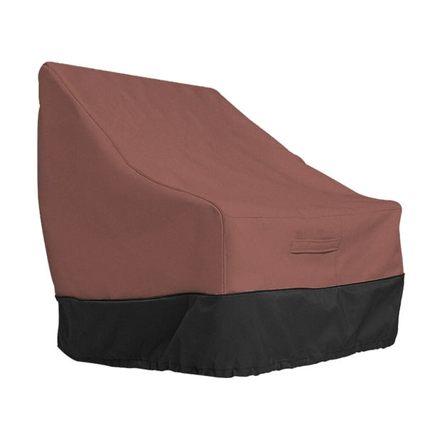 Inteprter Protector de sofá para silla para exteriores, cubiertas impermeables para muebles, cubiertas para lluvia, nieve, polvo, a Jardín y Patio Café 89x71x89cm