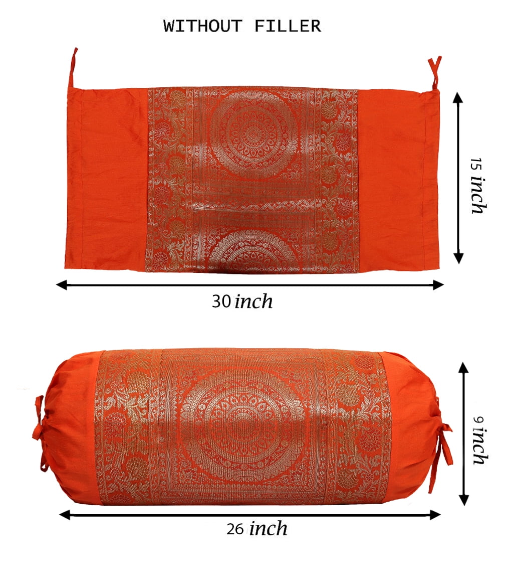 Stylo Culture Indian Polydupion Cylindrical Tubular Bolster