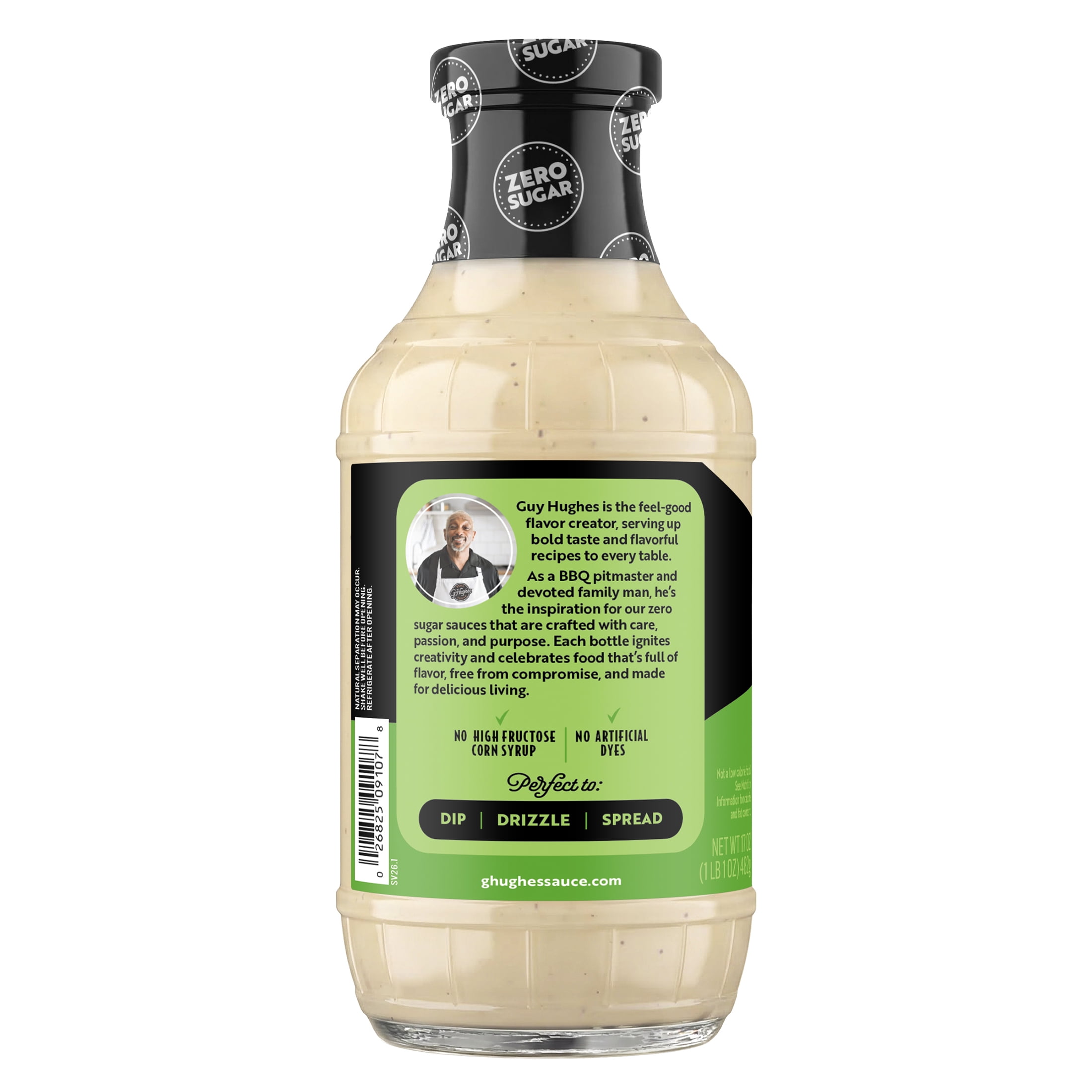 G Hughes Zero Sugar Chili Lime Dipping Sauce, 17 oz