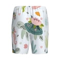 thumbnail image 2 of Haiem Turtle and Sea Life Men's Pajama Short with Soft Woven Cotton Elastic Waistband Sleep Short-Small, 2 of 9
