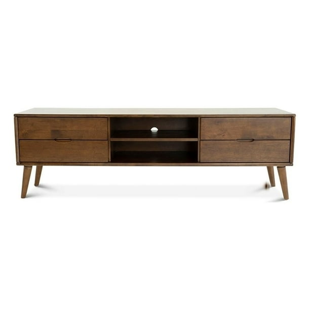 low profile tv stand solid wood