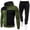 Green, variant on BXINGOHAI 2 Pieces Sweatsuits for Men Thin Fleece Tracksuit Color Block Long Sleeve Hoodies Sweatshirts and Drawstring Sweatpants Match Set Outdoor Running Workout Outfits Black,XXL