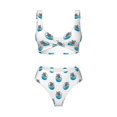 thumbnail image 4 of Daiia Turtle Women's Bikini Set Two Piece Swimsuit High Waisted Bikini Adjustable Straps Bikini Perfect for Beach, Pool, and Summer Vacation-Medium, 4 of 9