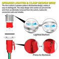 thumbnail image 5 of Horn Button 12V 20A Heavy Duty 16MM Metal Horn Switch Speaker LED Stainless Steel Momentary Push Button Switch, 5 of 5
