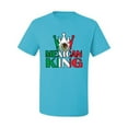 thumbnail image 2 of Wild Bobby Mexican King Latin Pride Men Graphic Tee, Light Turquoise, 3X-Large, 2 of 5