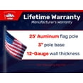 thumbnail image 6 of Titan Telescoping FlagPoles Kit, Aluminum, Bronze Black 25ft, 6 of 7