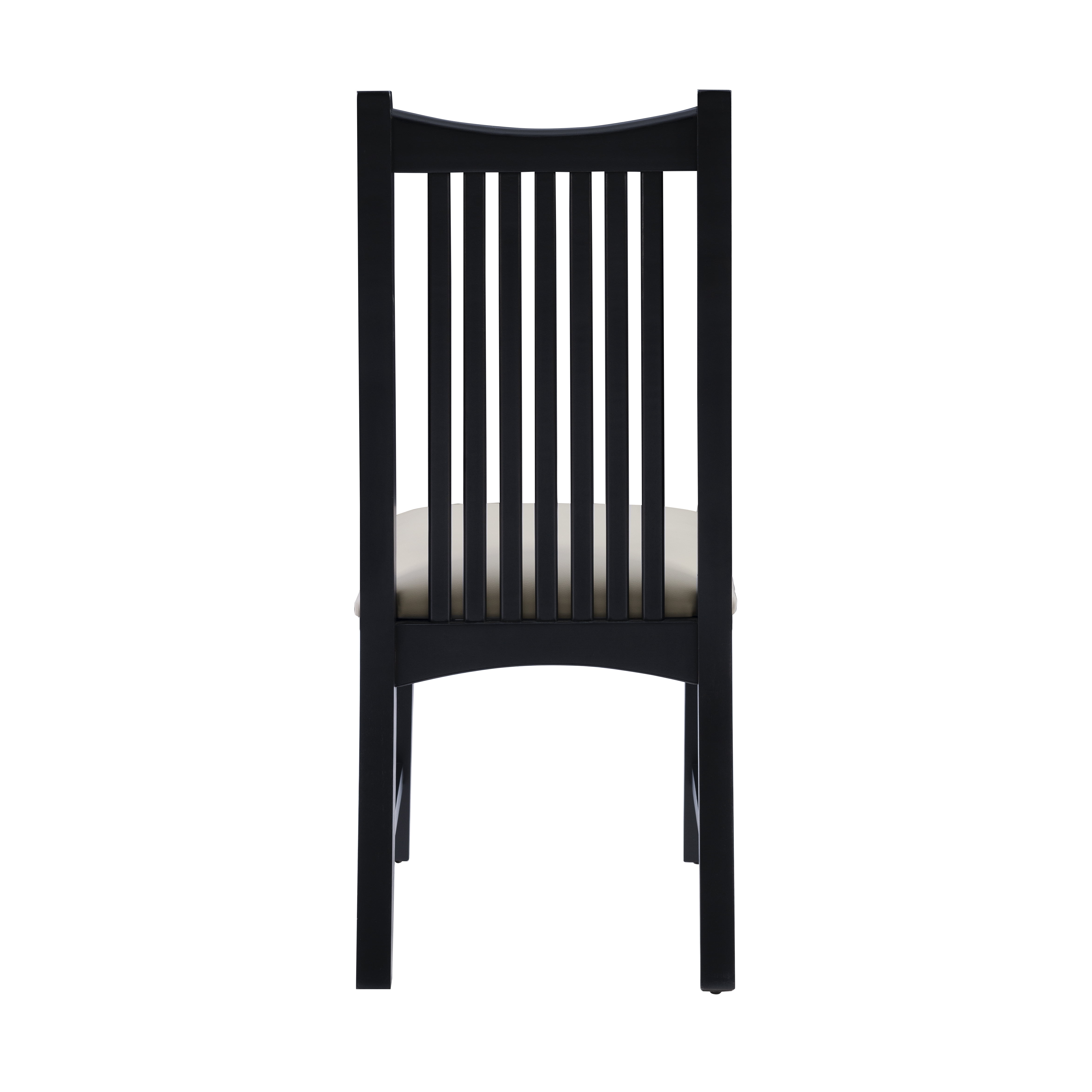 Linon Stanton Dining Chair, Set of 2, Black/Silver